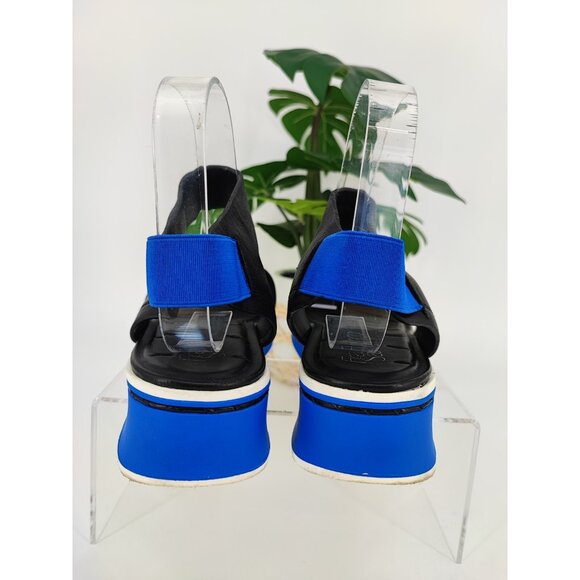 Franco Sarto Women's Elliot Black Leather Casual Strappy Sandals Size 7M US - Picture 4 of 8